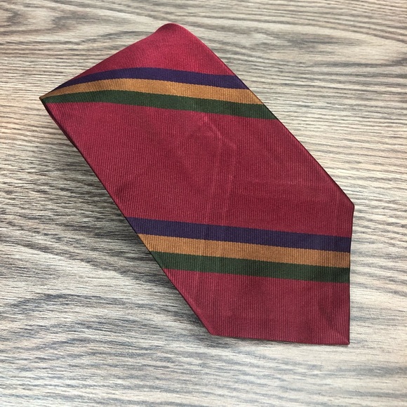 Robert Talbott Other - Robert Talbott Red, Gold, Navy & Green Stripe Tie Robert Talbott Other - Robert Talbott Red, Gold, Navy & Green Stripe Tie